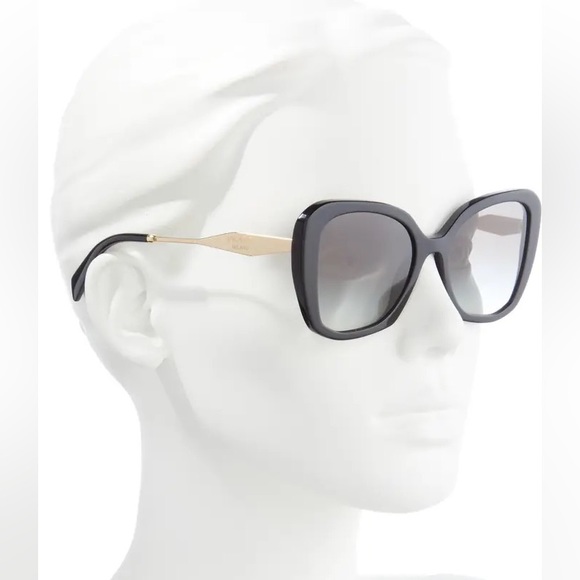 Prada  53mm Oversized Frame Butterfly Sunglasses - Picture 1 of 14